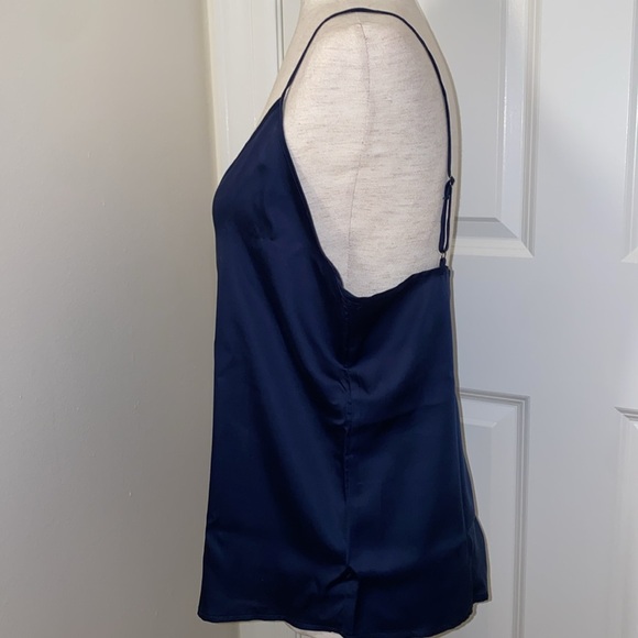 Ettitude Sateen Camisole Top - Navy Medium NWT - Picture 7 of 10